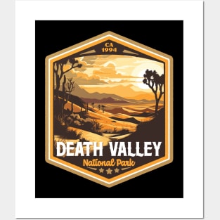Death Valley National Park Vintage Outdoor Badge Posters and Art